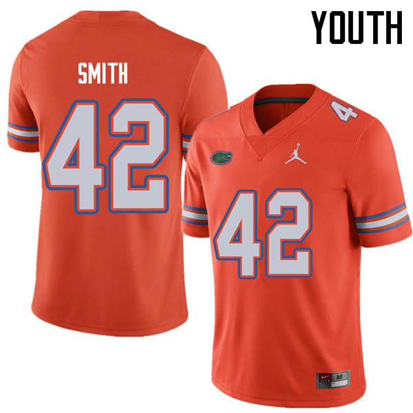 Jordan Brand Youth #42 Jordan Smith Florida Gators College Football Jerseys Sale-Orange